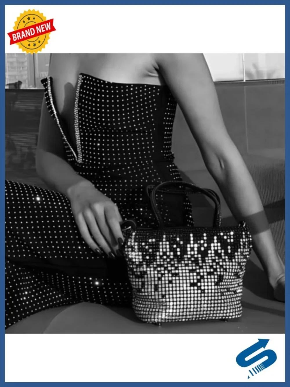 Crystal Rhinestone Evening Bag Handbag Crossbody Clutch Tote Wedding Party